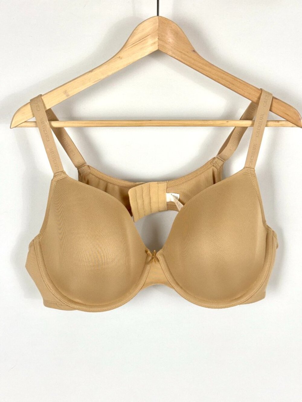 Cacique Lane Bryant Lightly Lined T-Shirt Bra 44B Beige Wired Underwire Neutral
